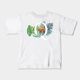 Plant Letter Q Kids T-Shirt